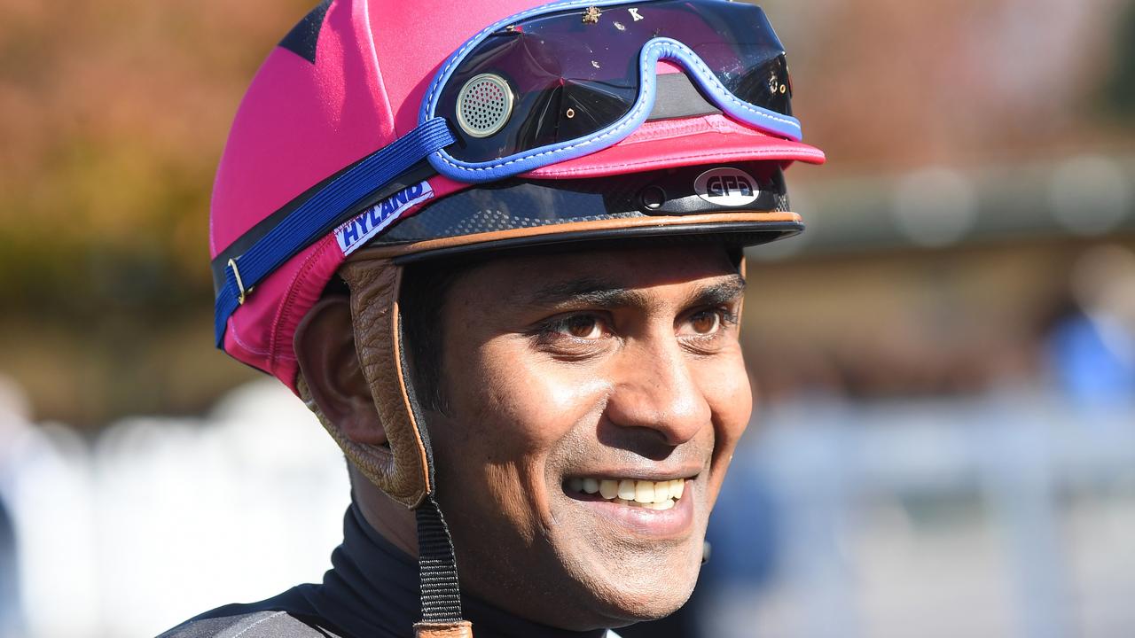 Top Indian jockey Suraj Narredu has enjoyed riding in Victoria the past month. Picture: Pat Scala-Racing Photos