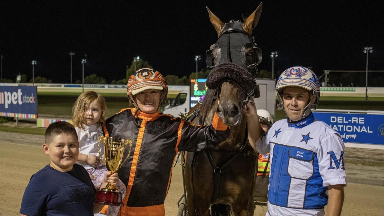 Archie Sturt 2025 Shepparton Gold Cup harness: Kanena Provlima backed