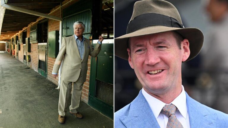 Top trainer Ciaron Maher (right) has been announced as the new tenant at Randwick's Leilani Lodge, where the late Bart Cummings (left) trained with so much success for many years.