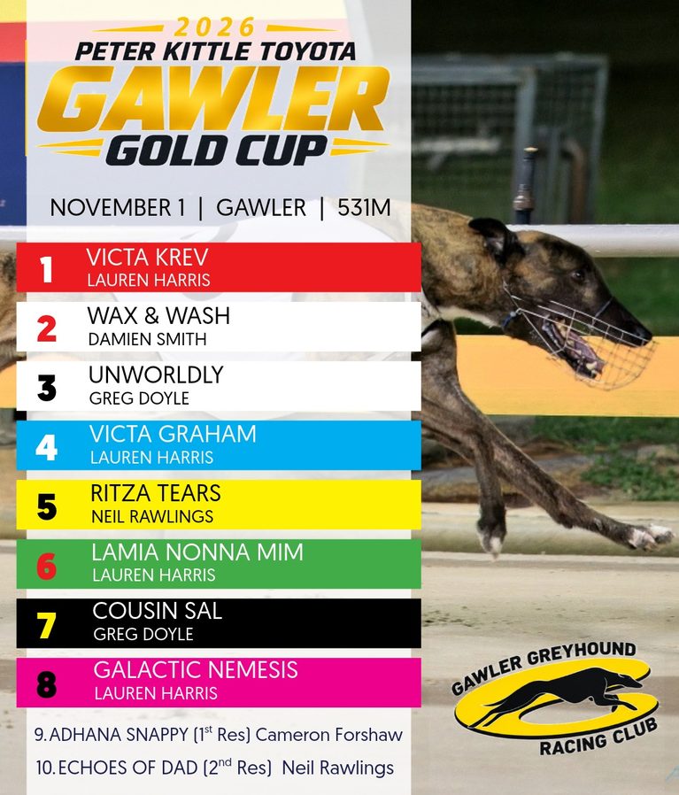 Harris Gets Four Into Gawler Gold Cup Final - Greyhound Recorder